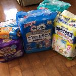 区から紙オムツが届きました